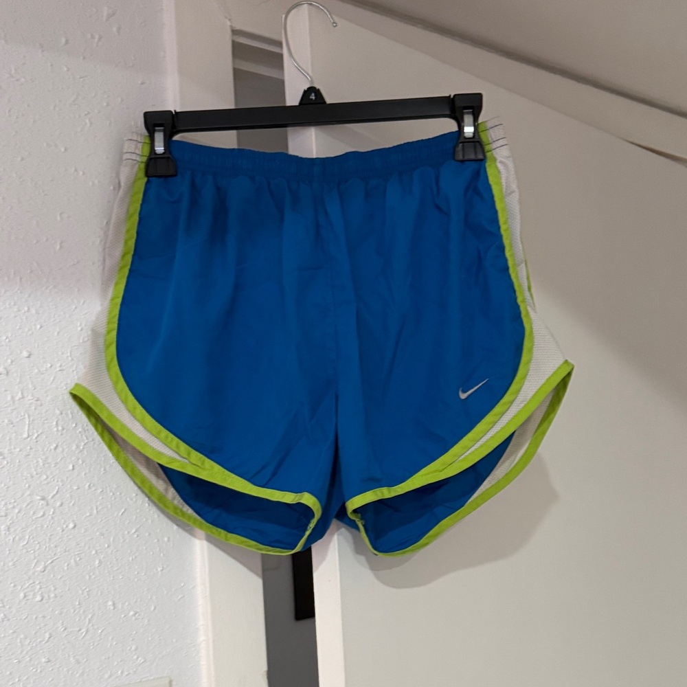 Nike Women's Athletic Shorts in Blue and Green